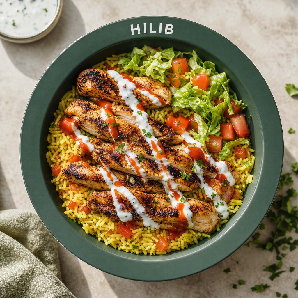 Chicken Bowl i en grön HILIB-märkt skål