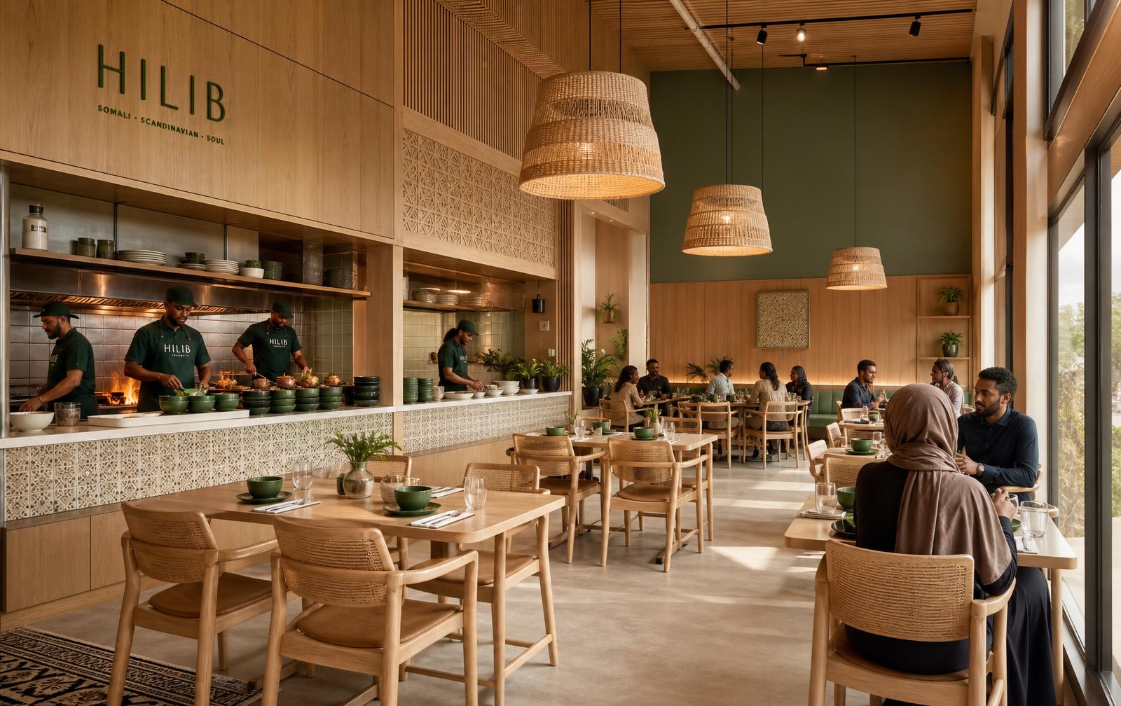 Interiör i den framtida HILIB-restaurangen